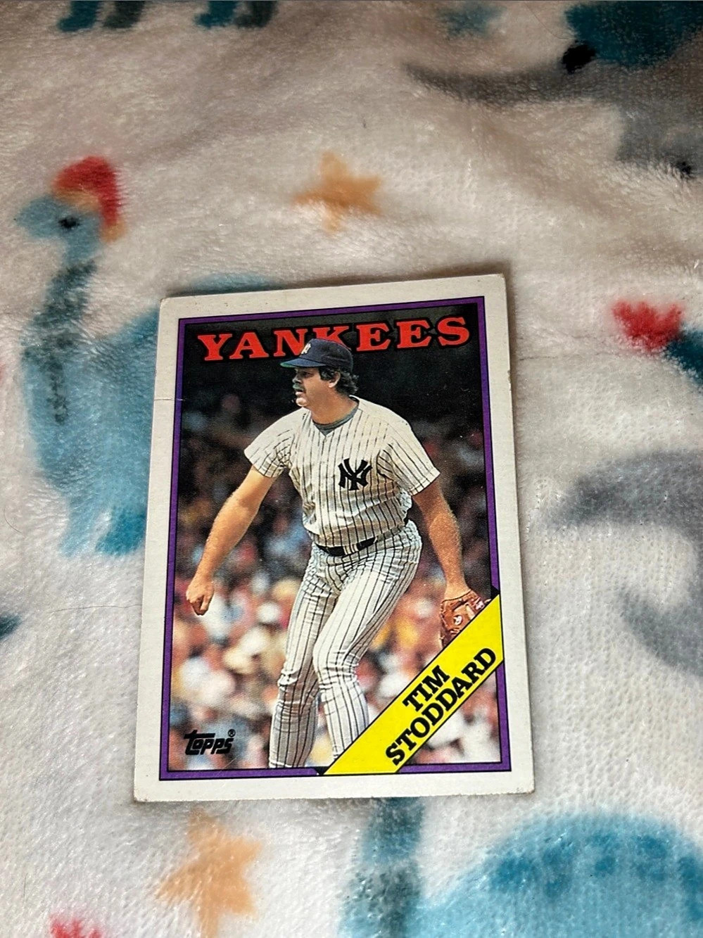 Topps 1976 Tim Stoddard Yankees Baseball Trading Card